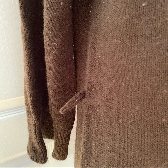 CAROLYN TAYLOR BROWN COWL SWEATER L - Picture 3 of 7